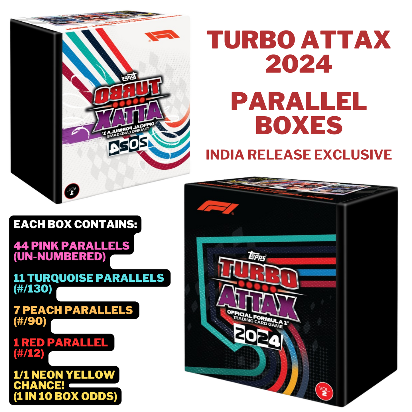 F1 Turbo Attax 2024 - Parallel Boxes (Indian Release)