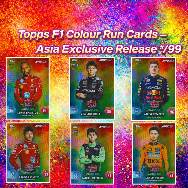 Topps F1 2025 Colour Run Cards - Asia Exclusive Release #/99 – Grid ...