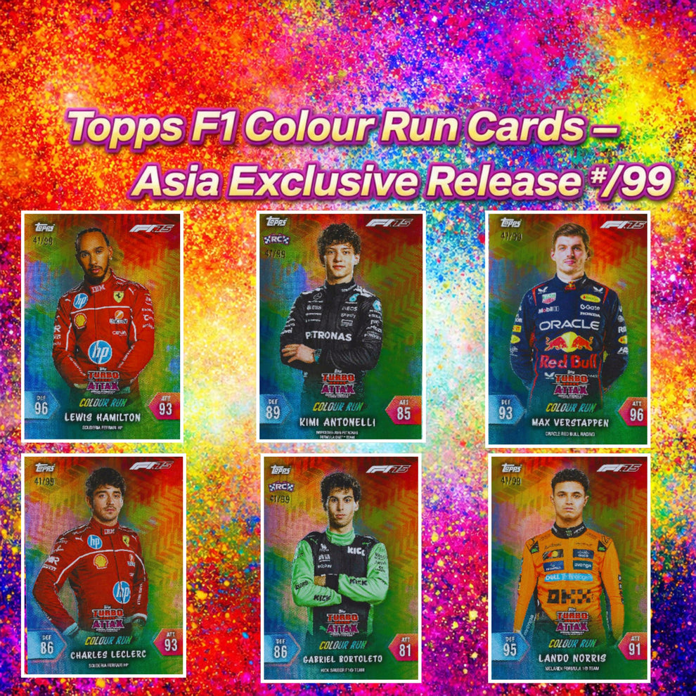 Topps F1 2025 Colour Run Cards - Asia Exclusive Release #/99 – Grid ...