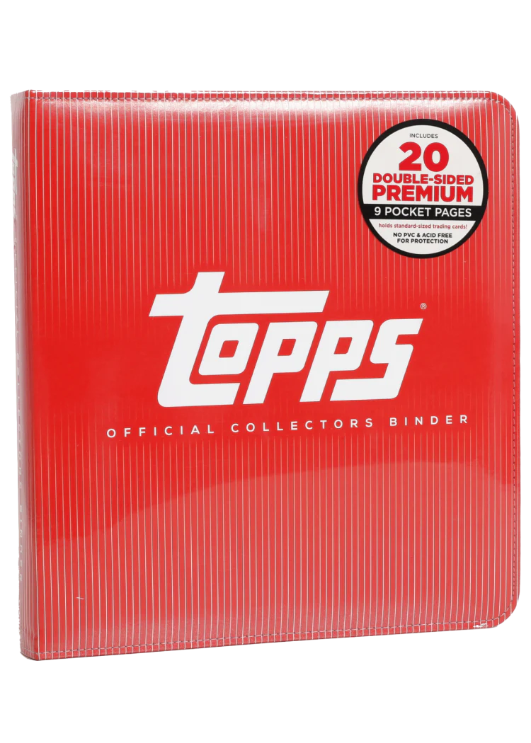 Official Fanatics/Topps Brand - RED Binder (9 Pockets, 360 Cards)