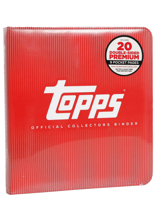 Official Fanatics/Topps Brand - RED Binder (9 Pockets, 360 Cards)