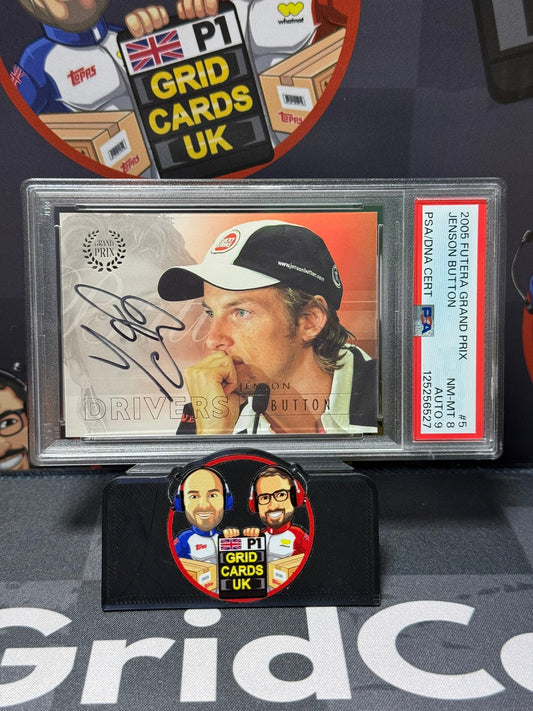 Jenson Button ON CARD AUTO - Futera 2005 PSA 8/9 125256527