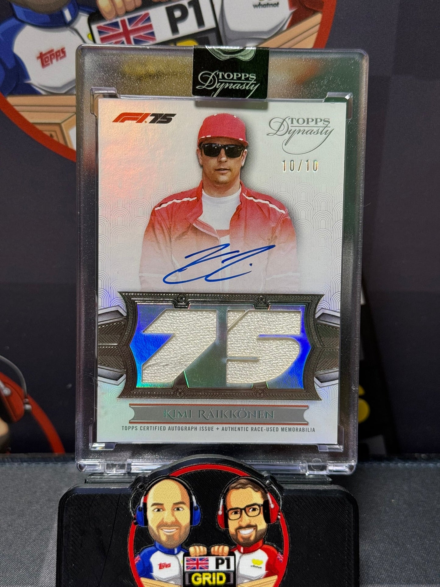Kimi Raikkonen On Card Auto 75th Relic 10/10 #LPA-KRAI - Topps F1 Dynasty 2025