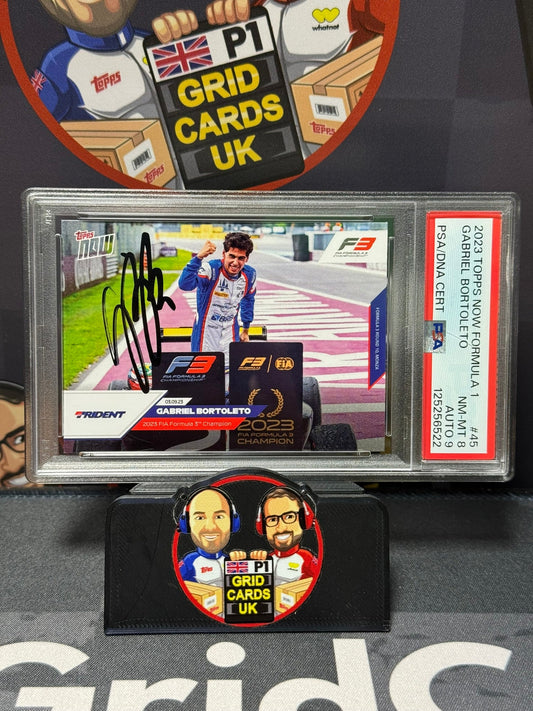 Gabriel Bortoleto ON CARD AUTO F3 Champions - Topps F1 Now 2023 PSA 8/9 125256522