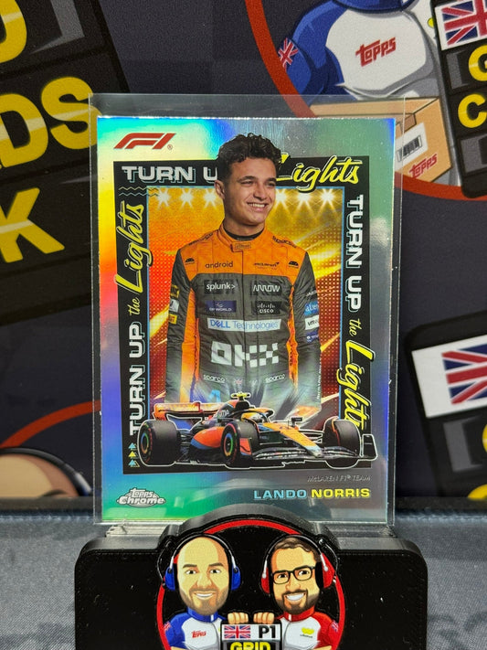 Lando Norris CASE HIT Turn Up the Lights TUTL - Topps F1 Chrome 2023