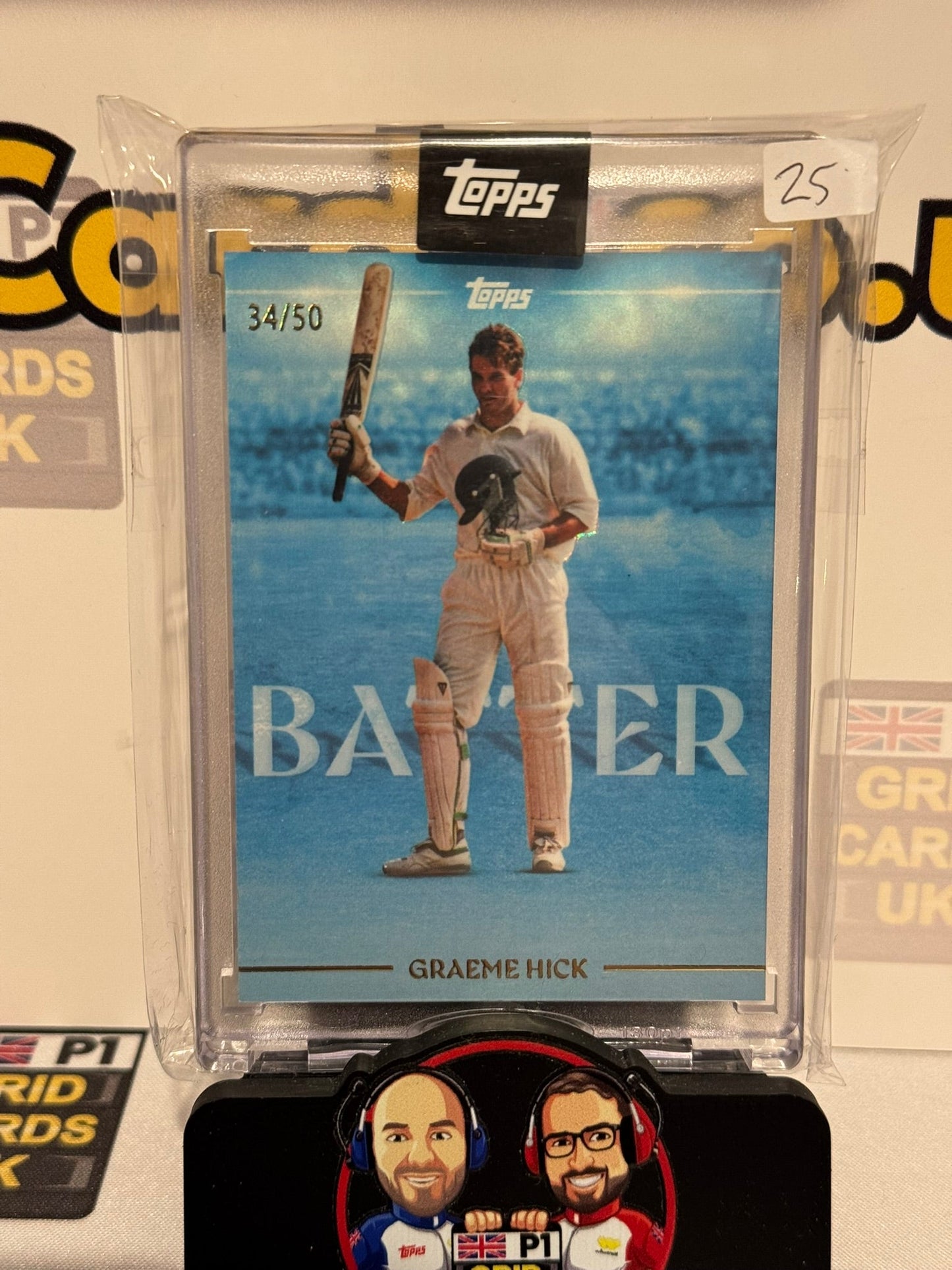 Graeme Hick 34/50 Blue - Topps Cricket Legends 2025