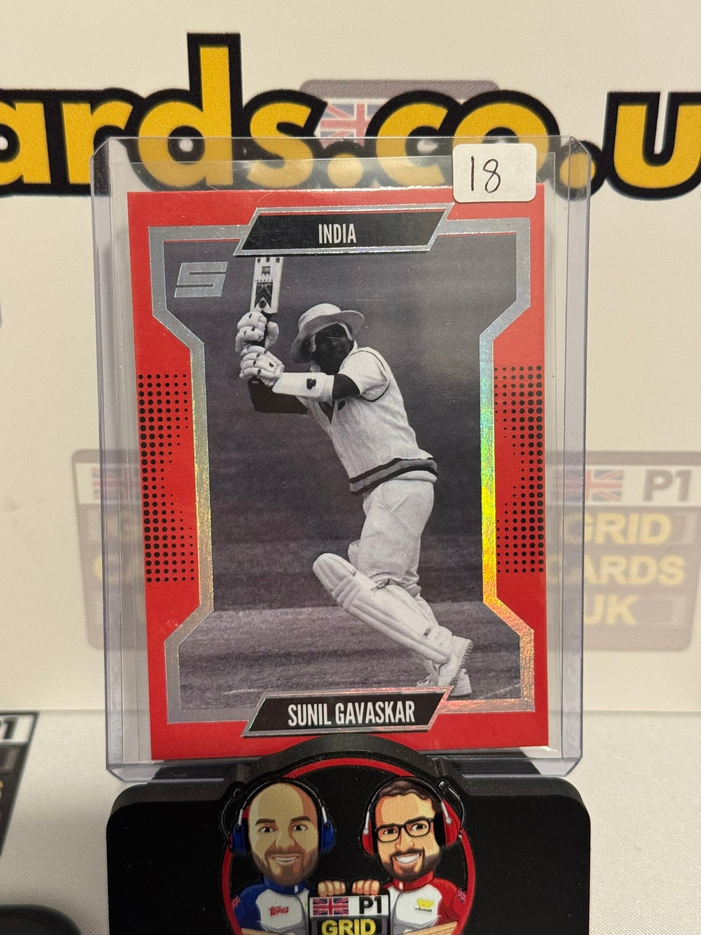 Sunil Gavaskar Base Orange - India - Sportsnection 2025 Cricket Card