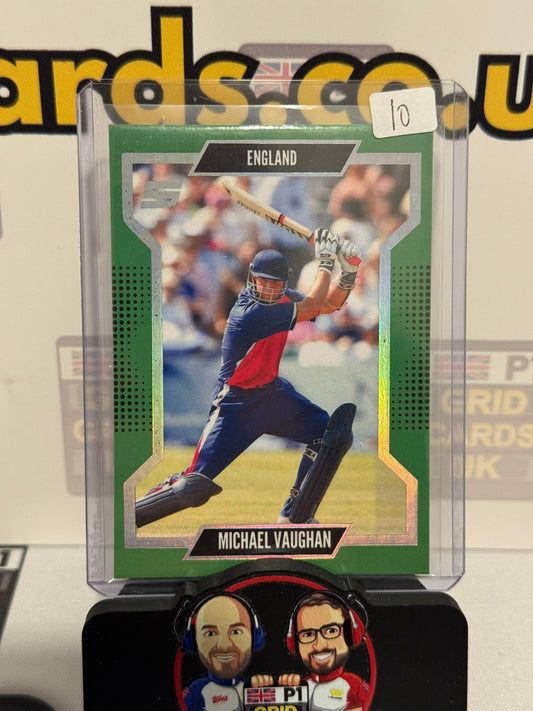 Michael Vaughan Base Green - England - Sportsnection 2025 Cricket Card