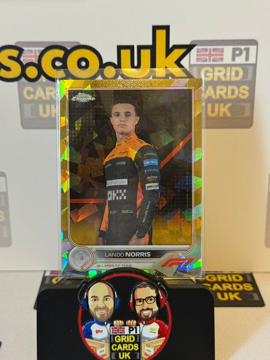 Lando Norris Portrait Gold 11/50 - Topps F1 Sapphire 2022