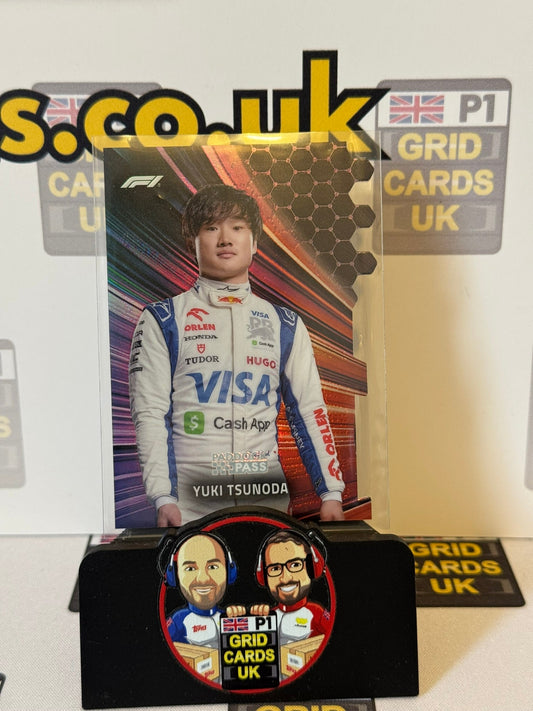 Yuki Tsunoda Diecut Triumvirate #TR-25 - Topps F1 Paddock Pass 2024