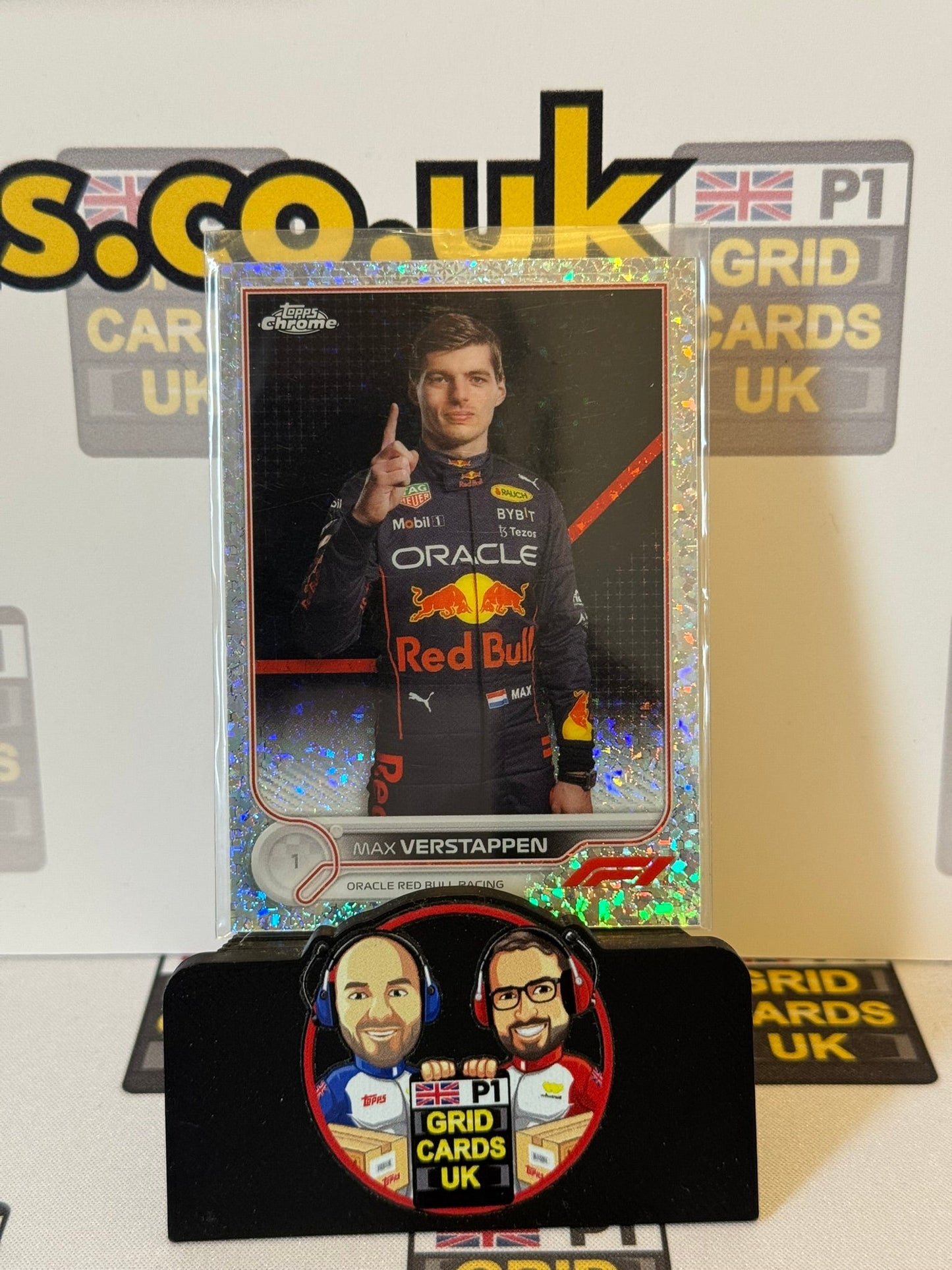 Max Verstappen Portrait Mini Diamonds #1 234/299 - Topps F1 Chrome 2022