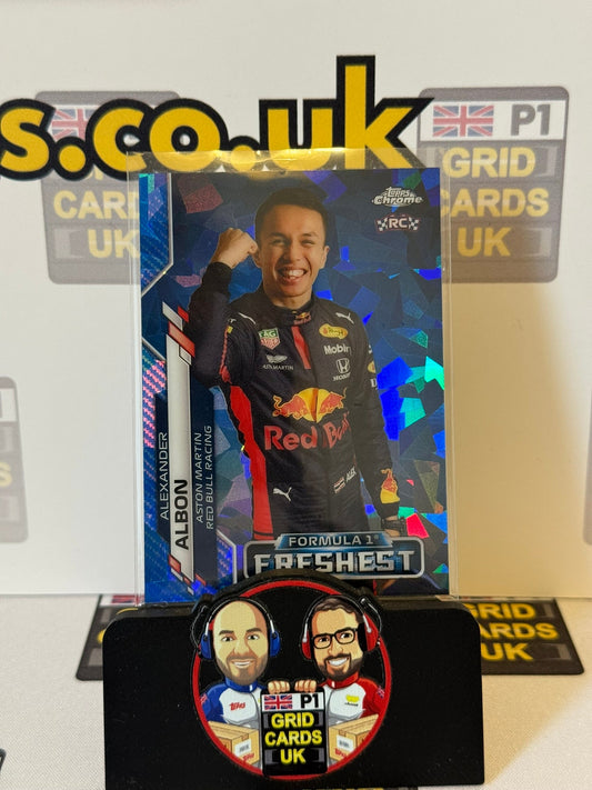 Alex Albon RC Rookie Freshest #198 - Topps F1 Chrome Sapphire 2020