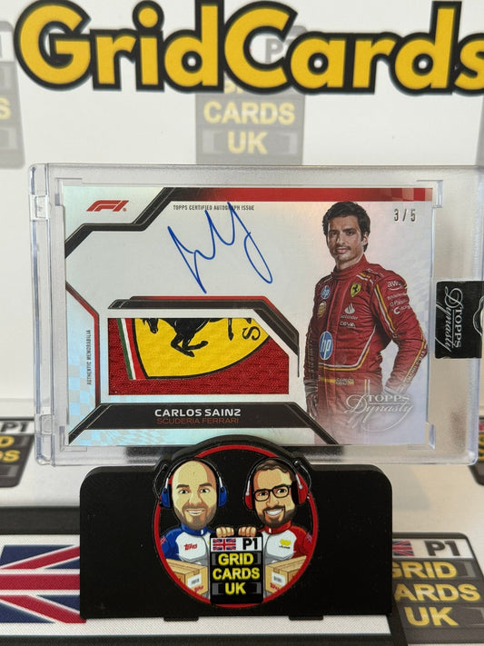 Carlos Sainz - Ferrari Racing Glove Relic Auto 3/5 - Topps F1 Dynasty 2024