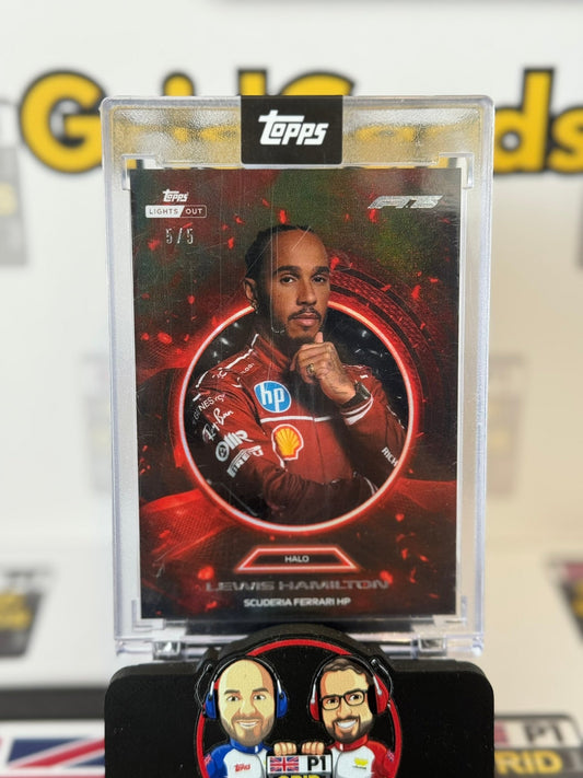 Lewis Hamilton - RED Ferrari 5/5 Halo - Topps F1 Lights Out 2025