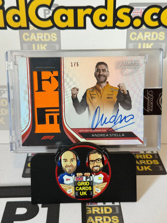 Andrea Stella - McLaren Relic Auto 1/5 - Topps F1 Dynasty 2024