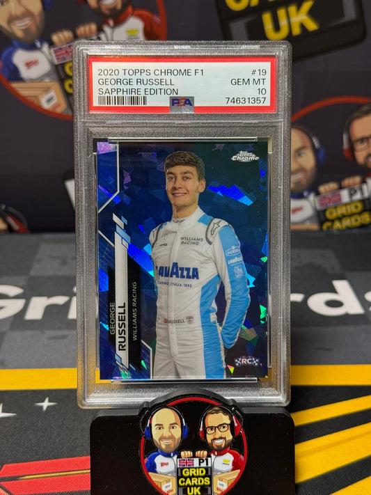 George Russell RC Rookie   - PSA 10 #199 - 2020 F1 Sapphire - Graded Slab Cert: 74631357