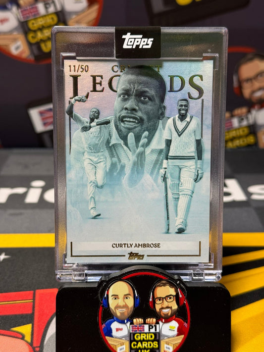 Curtly Ambrose 11/50 Blue - Topps Cricket Legends 2025
