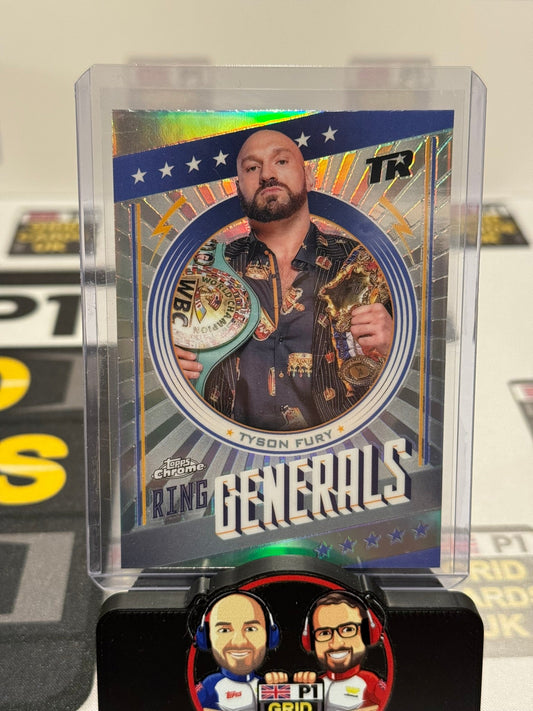 Tyson Fury Ring Generals Refractor Insert #RG-6 - Topps Chrome Boxing 2024