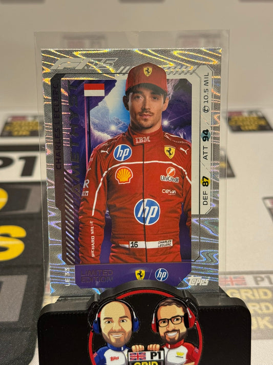 Charles Leclerc LE33 Amethyst Monza EXCLUSIVE Limited Edition - Topps F1 Turbo Attax 2025