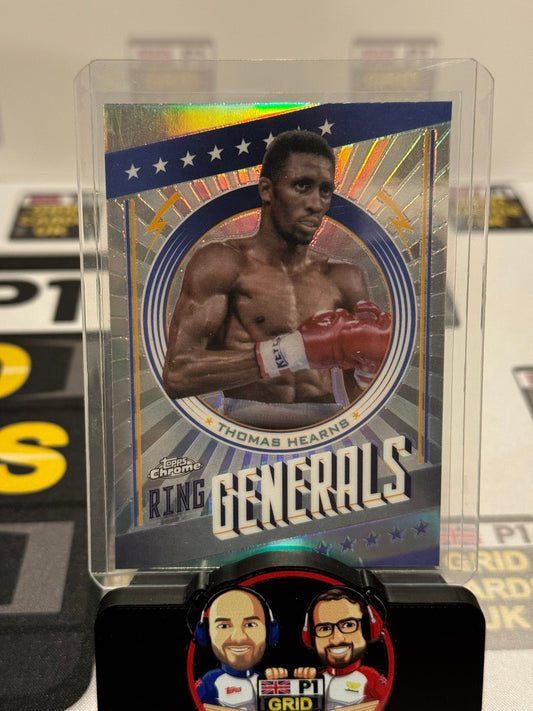 Thomas Hearns Ring Generals Refractor Insert #RG-5 - Topps Chrome Boxing 2024