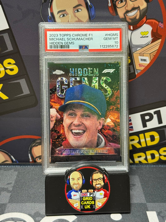Michael Schumacher Hidden Gems   - PSA 10 #HGMS - Topps F1 Chrome 2023 - Graded Slab Cert: 112285672
