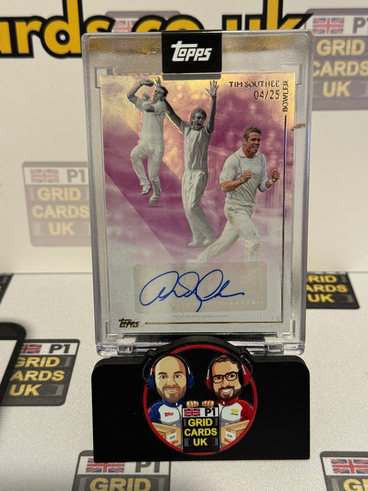 Tim Southee Auto 04/25 Purple - Topps Cricket Legends 2025