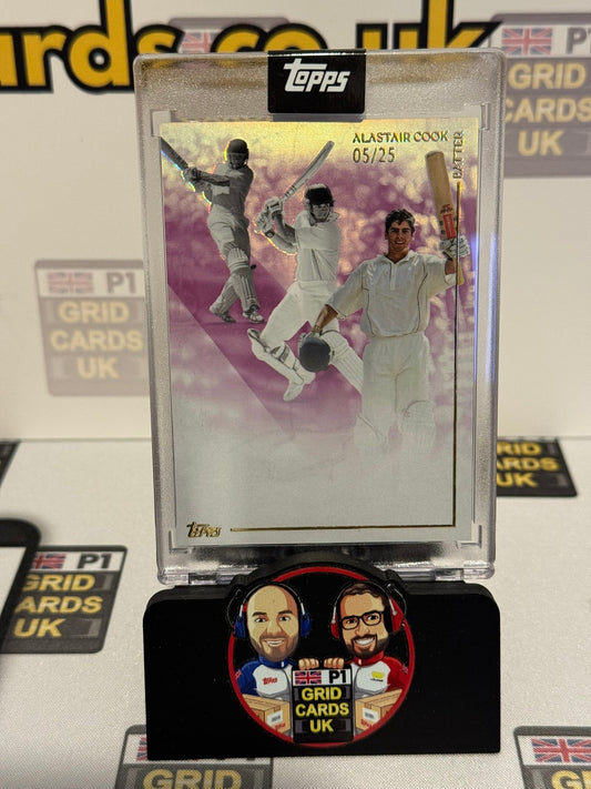 Alastair Cook 05/25 Purple - Topps Cricket Legends 2025
