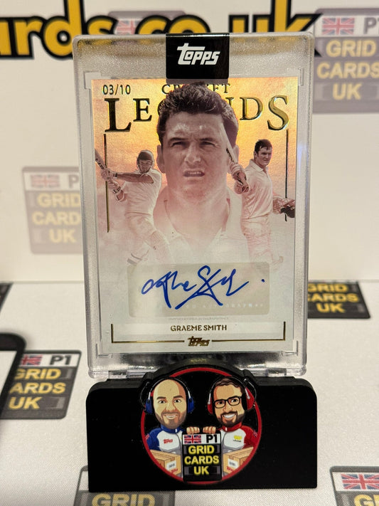 Graeme Smith Auto 03/10 Red - Topps Cricket Legends 2025