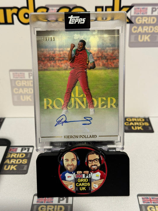 Kieron Pollard Auto 39/99 Foil - Topps Cricket Legends 2025