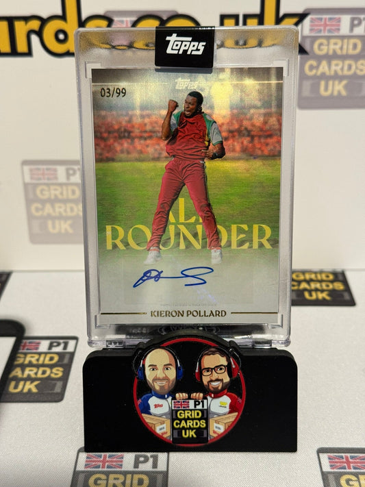 Kieron Pollard Auto 03/99 Foil - Topps Cricket Legends 2025