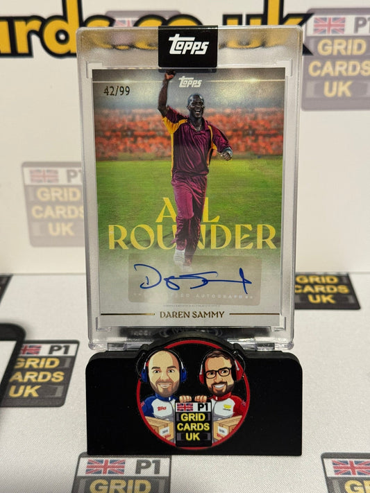 Daren Sammy Auto 42/99 Foil - Topps Cricket Legends 2025