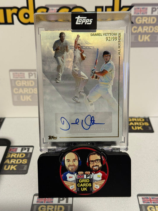 Daniel Vettori Auto 92/99 Foil - Topps Cricket Legends 2025