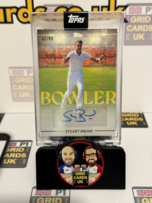 Stuart Broad Auto 60/99 Foil - Topps Cricket Legends 2025