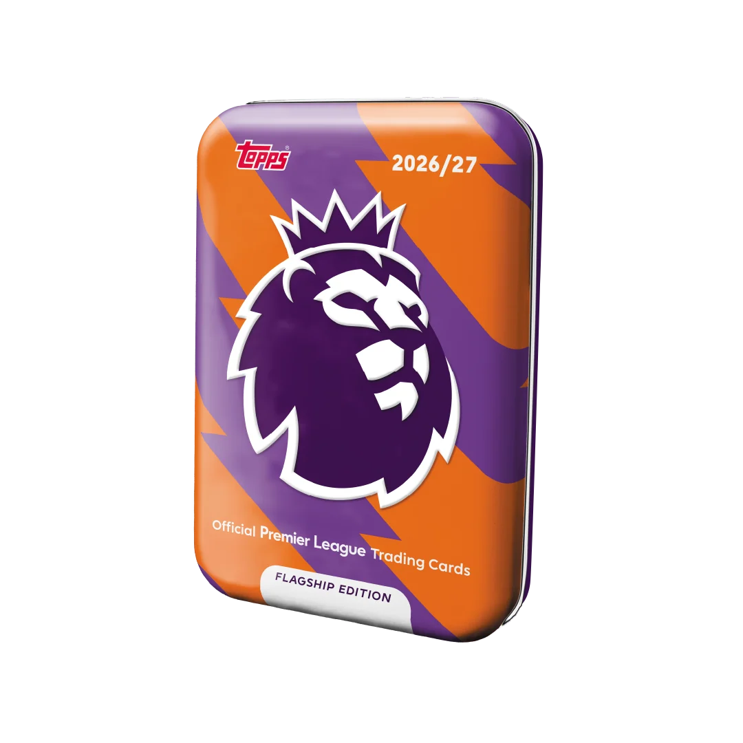 Topps 2027 Premier League Flagship Mega Tin 2 Orange/Purple - New & Sealed