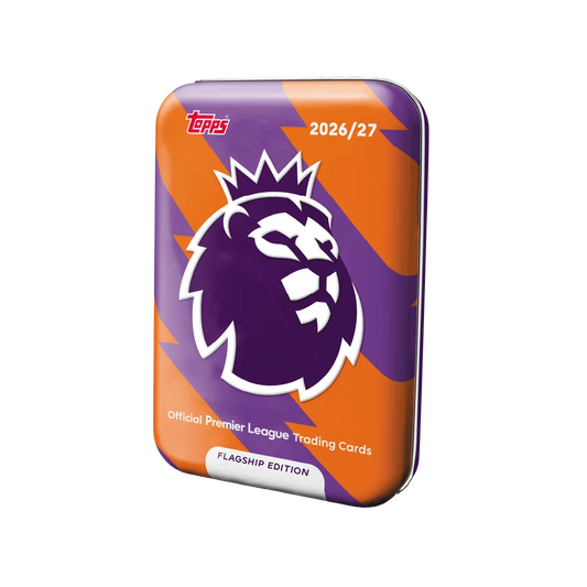 Topps 2027 Premier League Flagship Mega Tin 2 Orange/Purple - New & Sealed