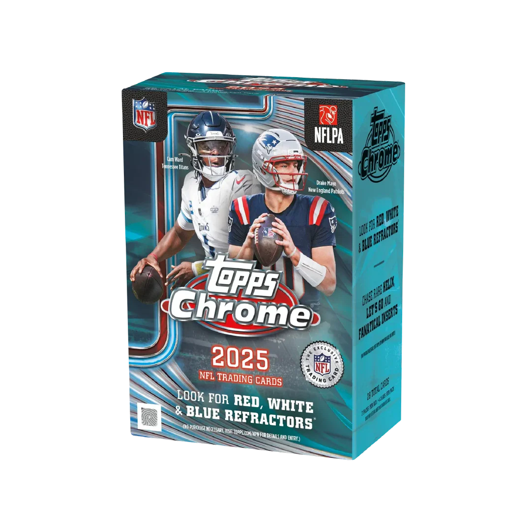 Topps NFL Chrome American Football 2025 - Value Blaster Box - New & Sealed