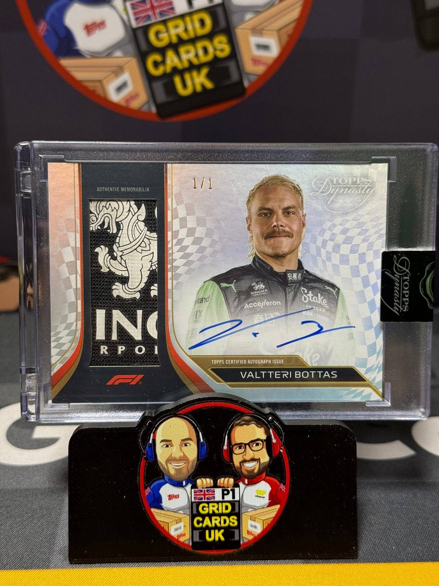 Valtteri Bottas Auto Relic Patch 1/1 - Topps F1 Dynasty 2024